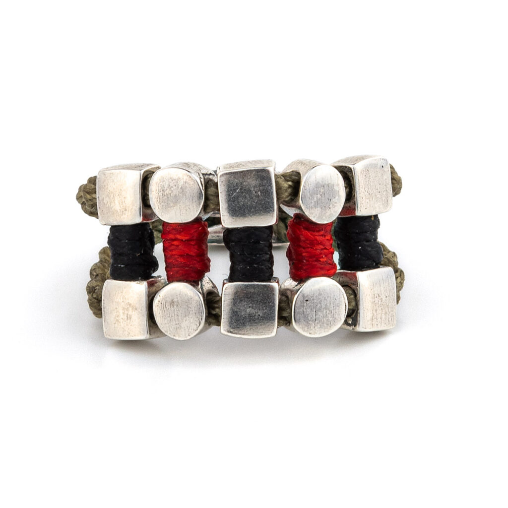Brown Metal Ring 935° Sterling Silver