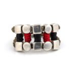 Brown Metal Ring 935° Sterling Silver