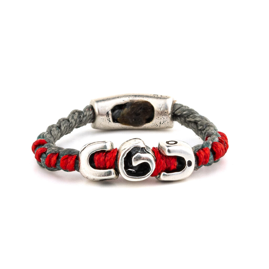 Red Soul Ring 935° Sterling Silver