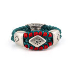 Red Sun Ring 935° Sterling Silver