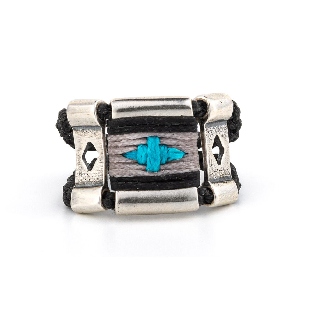 Blue Faith Ring 935° Sterling Silver