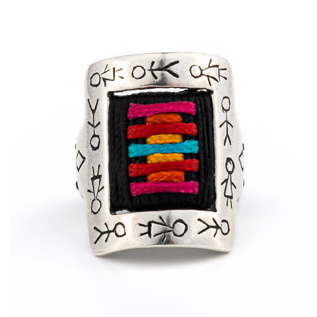 Colorful People Ring 935° Sterling Silver