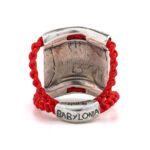 Red Metal Δαχτυλίδι 935° Ασήμι - Image 3