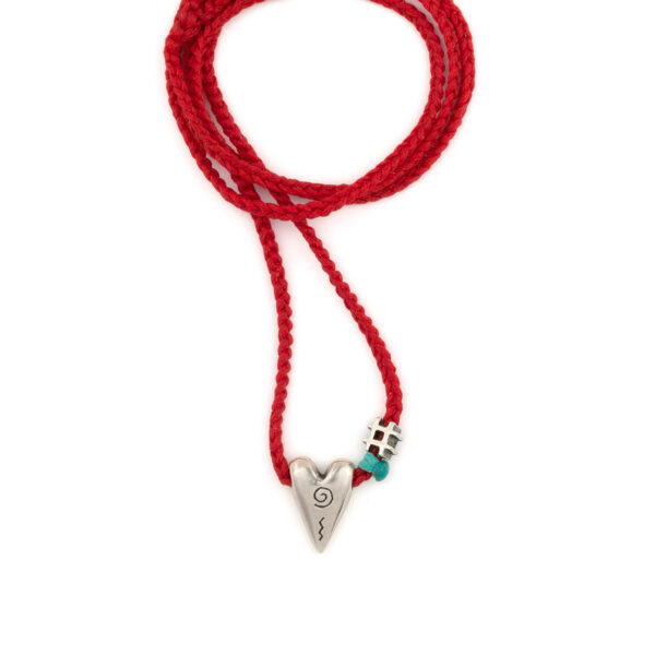 Red Love Necklace 935° Sterling Silver