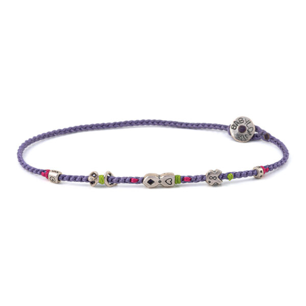Purple Love Βραχιόλι 935° Ασήμι