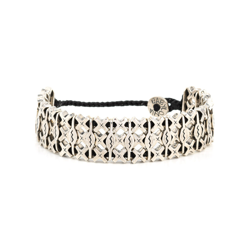 Sentiment Labyrinth Bracelet 935° Sterling Silver