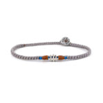 Grey Antenna Bracelet 935° Sterling Silver