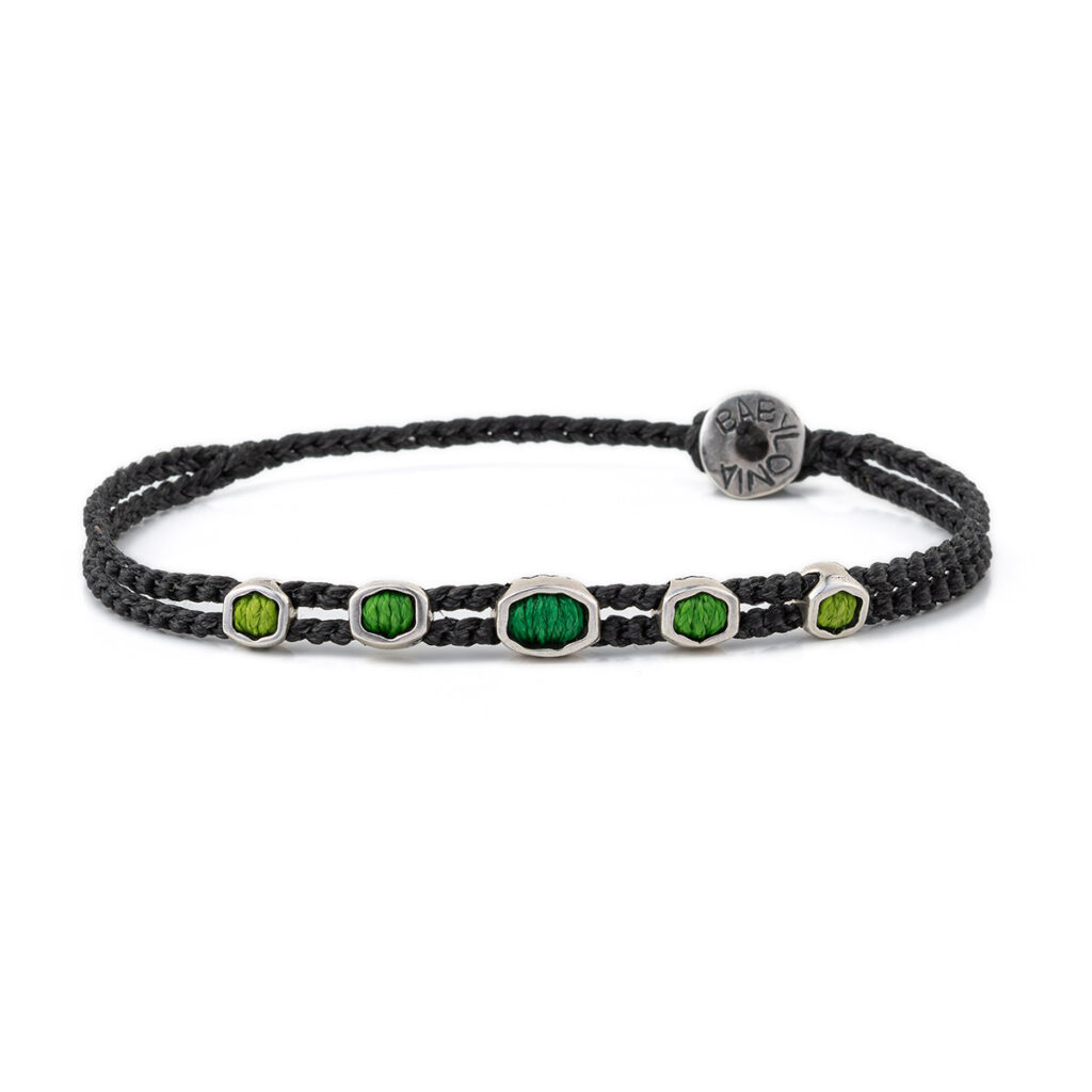 Green Lake Bracelet 935° Sterling Silver