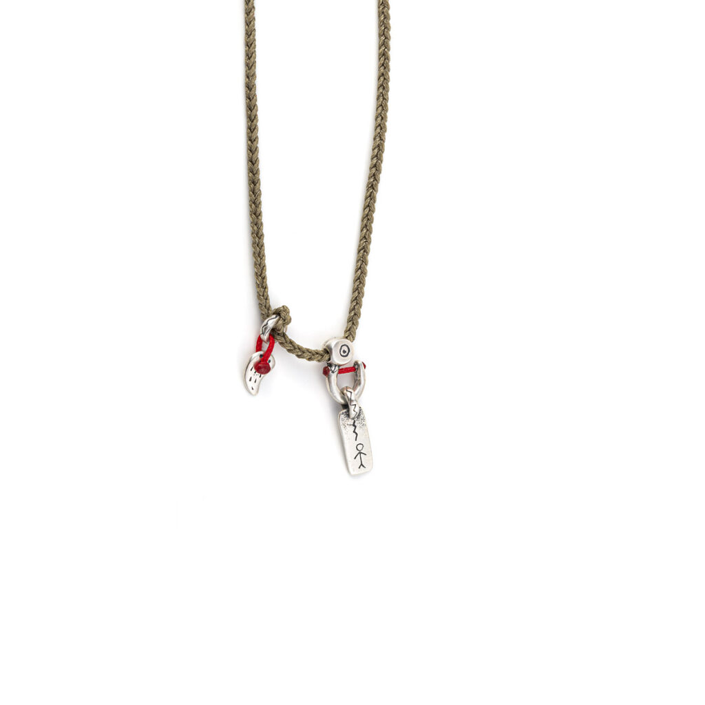 Human Sentiment Necklace 935° Sterling Silver