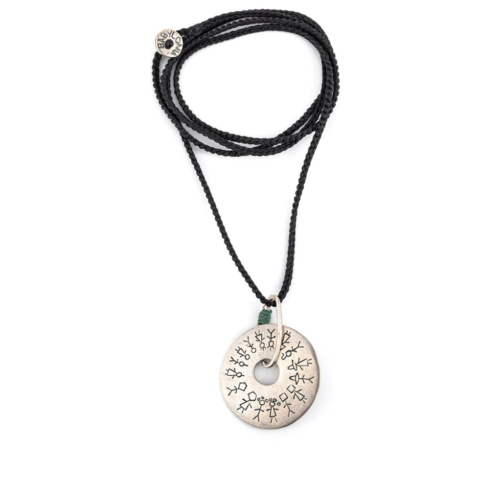 Humans Necklace 935° Sterling Silver
