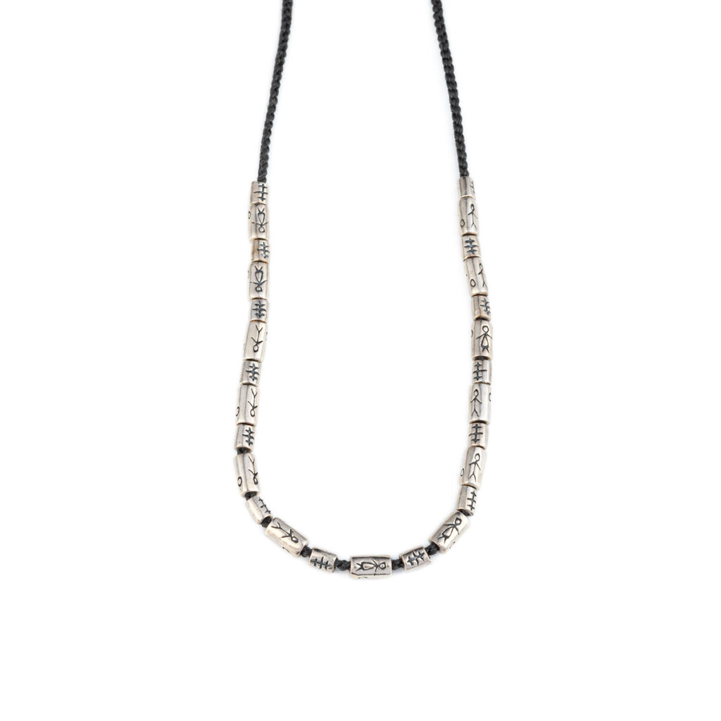 Human Communication Necklace 935° Sterling Silver