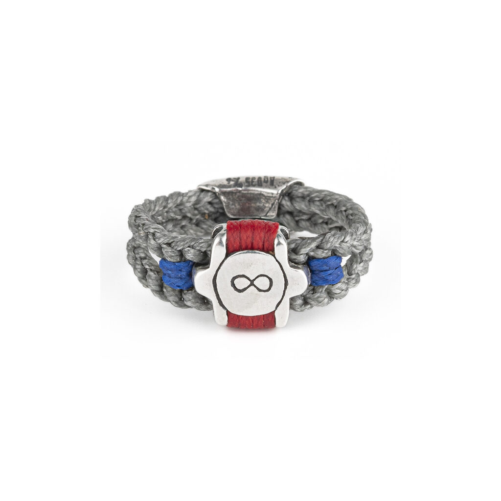 Round Infinity Ring 935° Sterling Silver