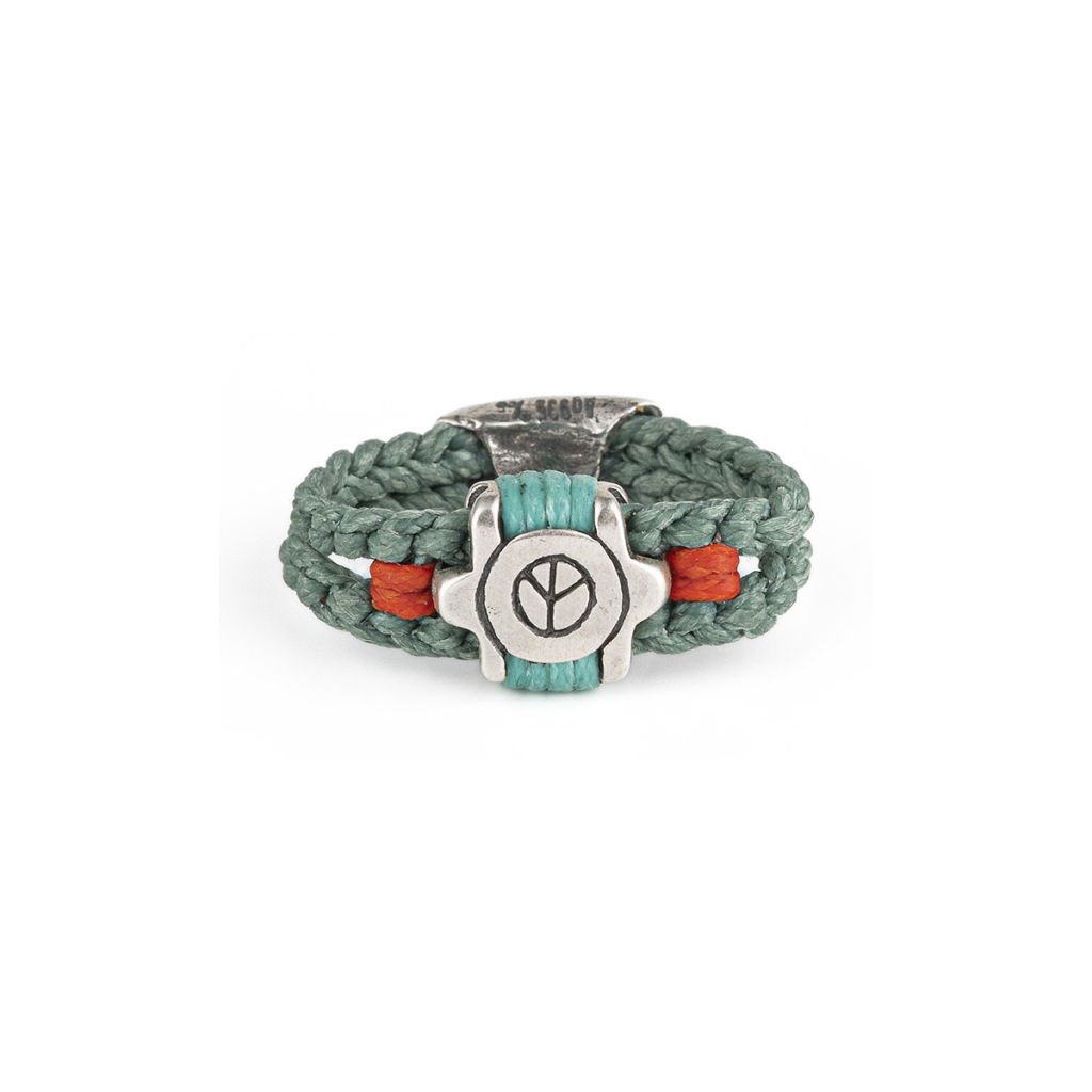 Round Peace Ring 935° Sterling Silver
