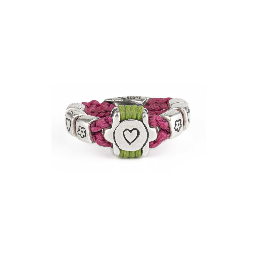 Love on Hands Ring 935° Sterling Silver