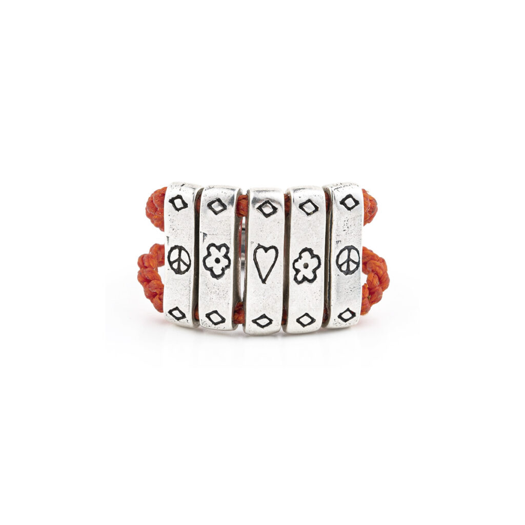 Global Peace Ring 935° Sterling Silver