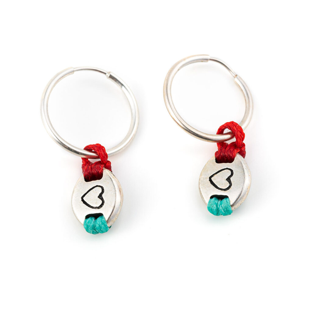 Love Earrings 935° Sterling Silver