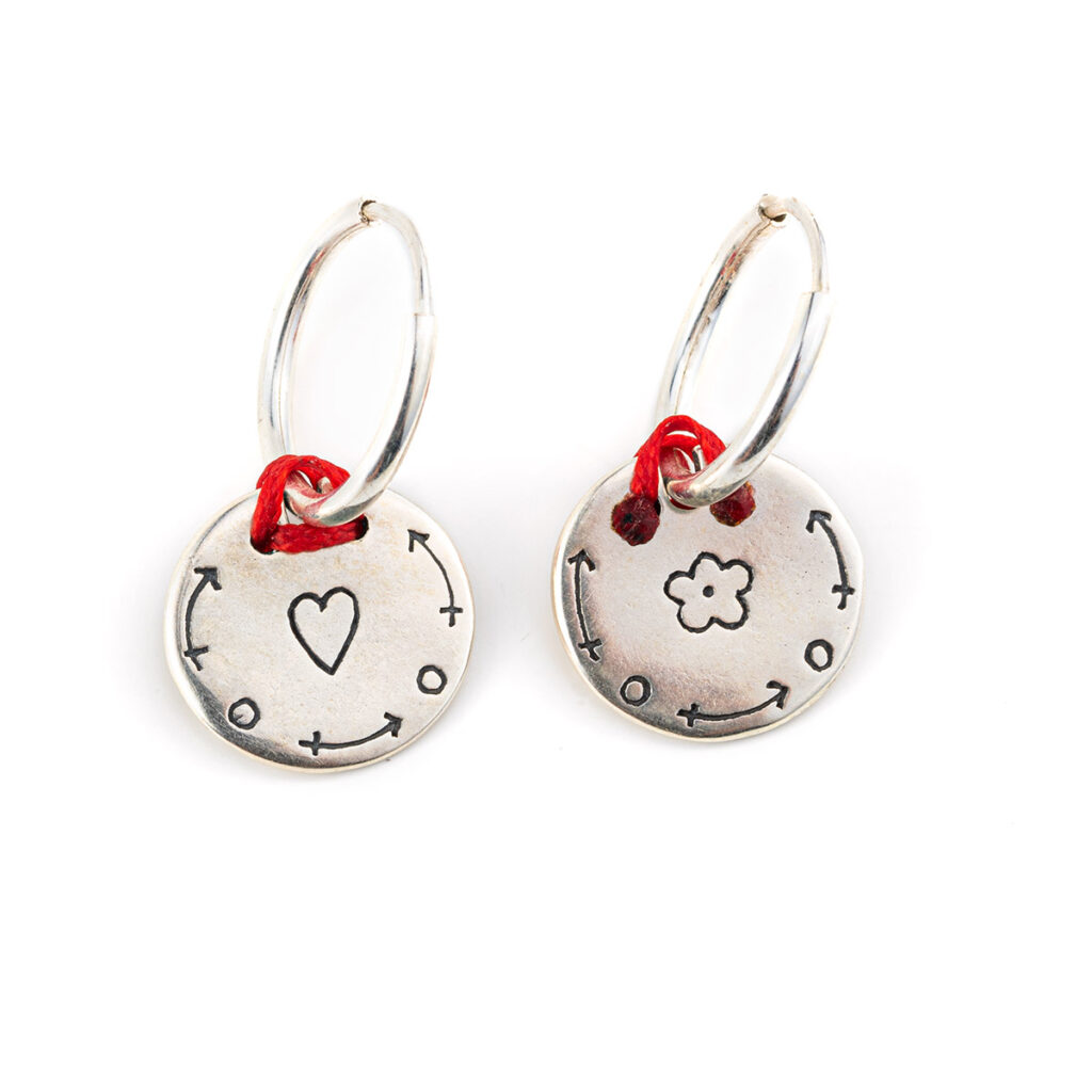 Love Earrings 935° Sterling Silver