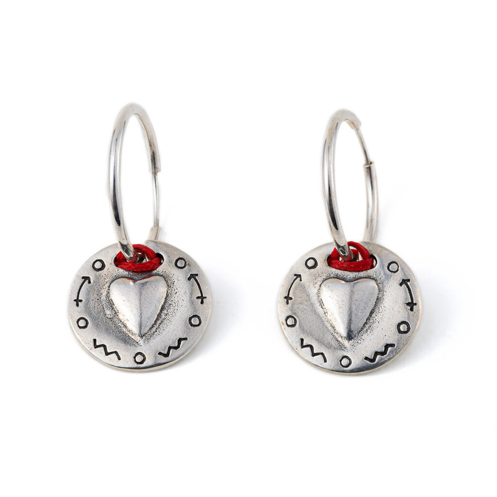 Love Earrings 935° Sterling Silver