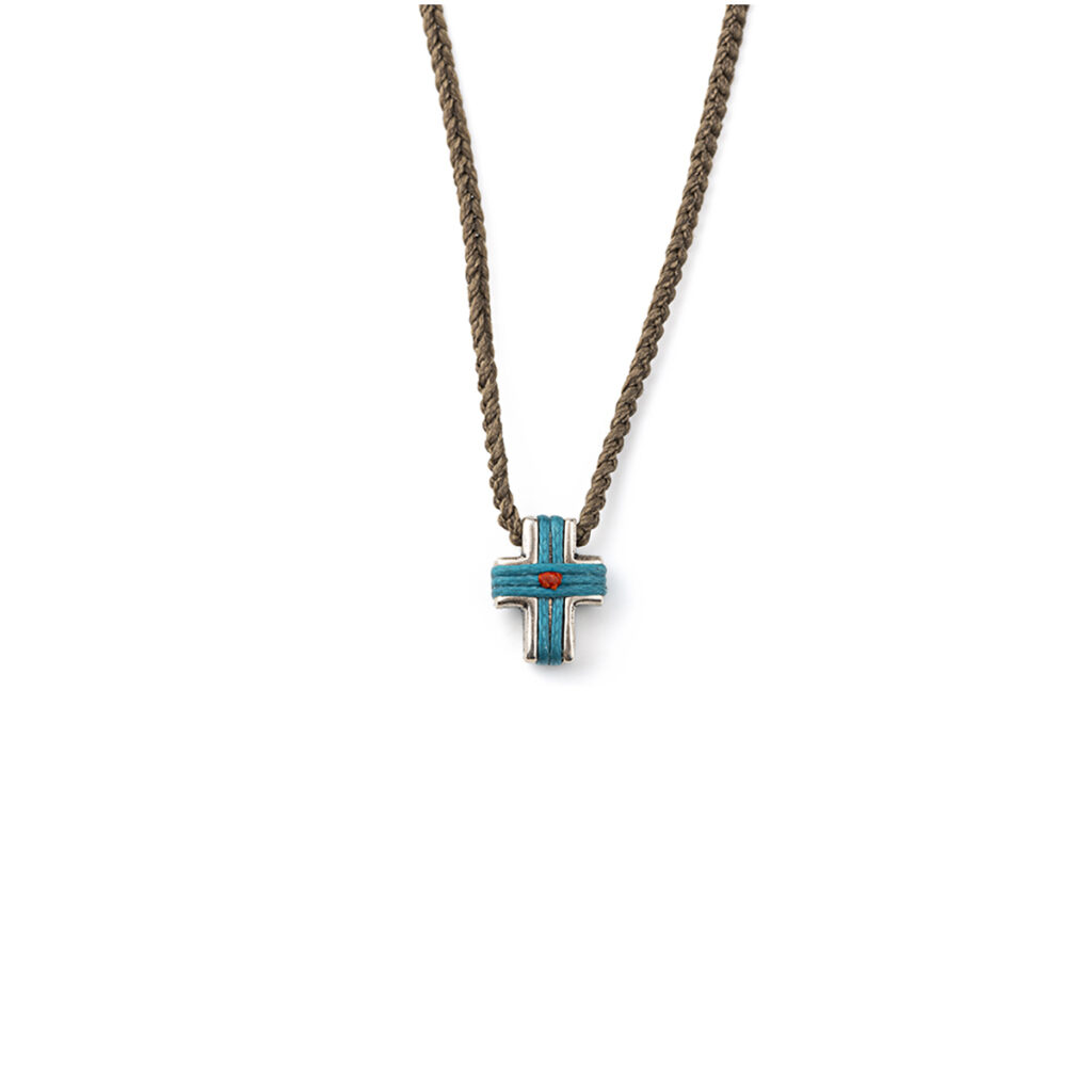 Blue Faith Necklace 935° Sterling Silver