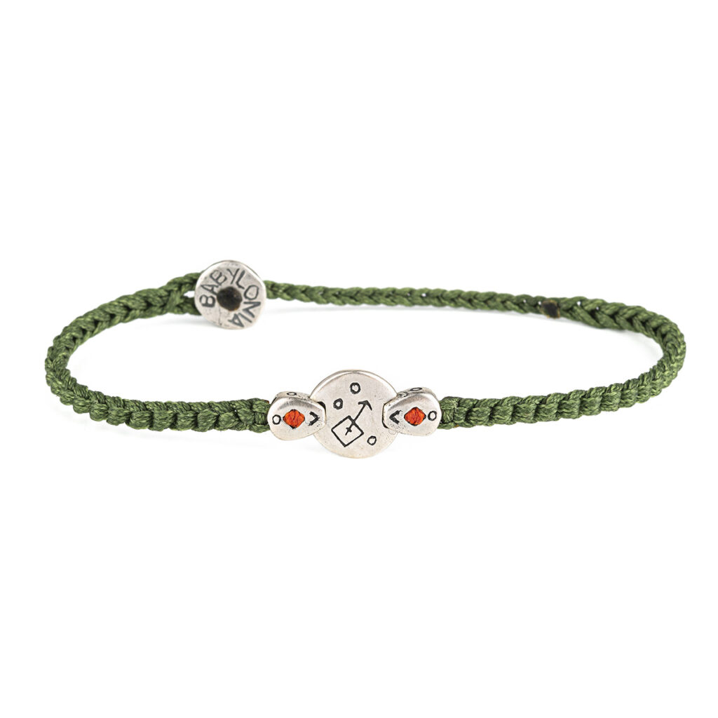 Fantasy on a Platter Bracelet 935° Sterling Silver