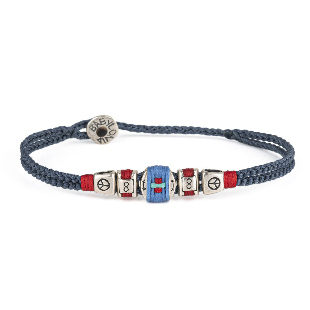 Round Faith Infinity Bracelet 935° Sterling Silver