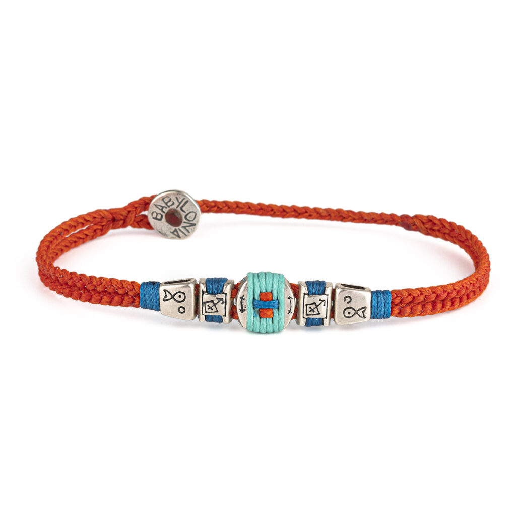 Round Faith Fantasy Bracelet 935° Sterling Silver