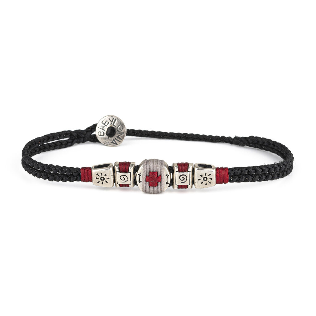 Round Faith Soul Bracelet 935° Sterling Silver