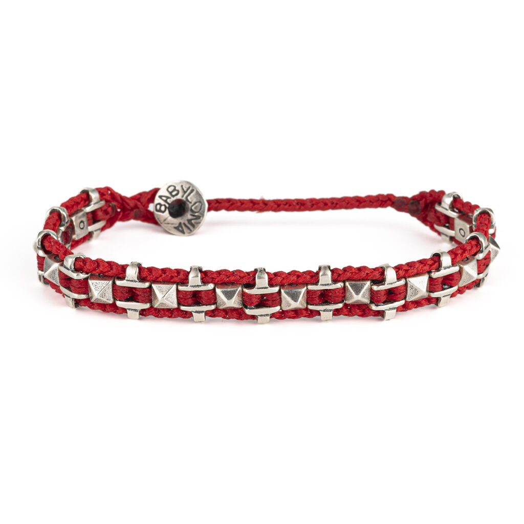 Pyramids in Row Bracelet 935° Sterling Silver