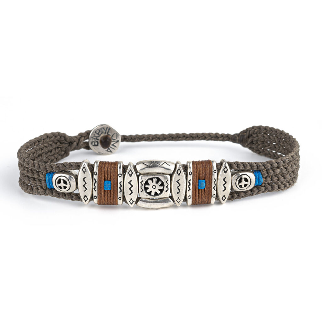 Optimism on Peace Bracelet 935° Sterling Silver