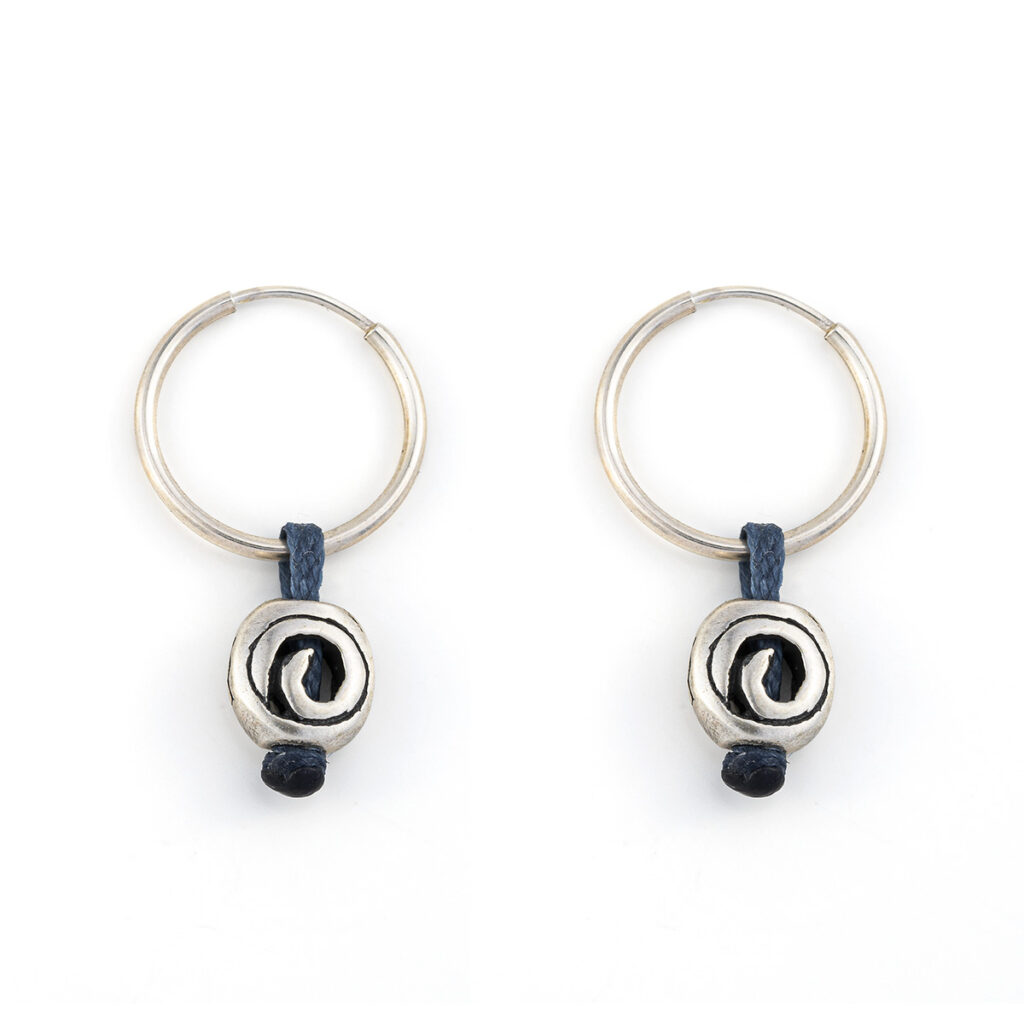 Round Soul Earrings 935° Sterling Silver