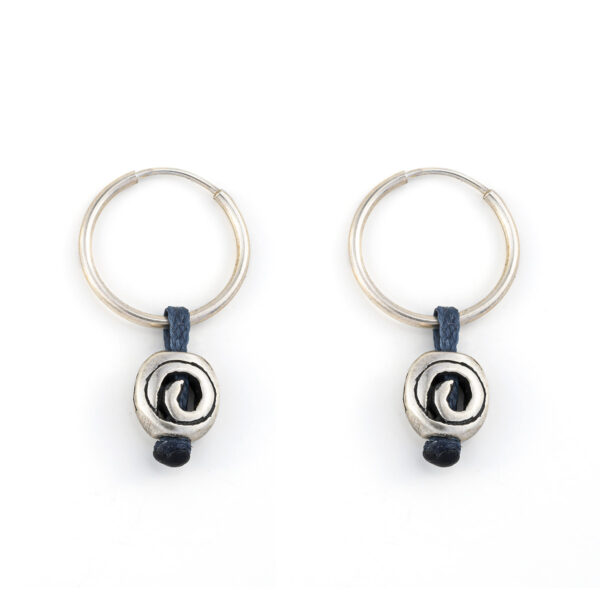 Round Soul Earrings 935° Sterling Silver