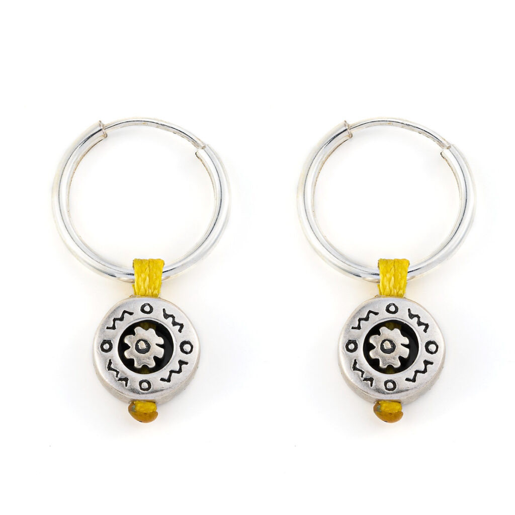 Sun me Earrings 935° Sterling Silver