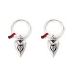 Love in Love Earrings 935° Sterling Silver