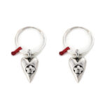 Love in Love Earrings 935° Sterling Silver - Image 2