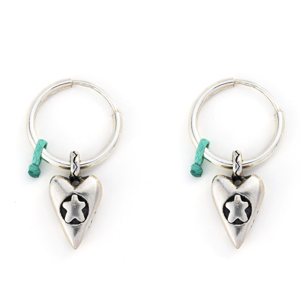 Hope & Peace Earrings 935° Sterling Silver