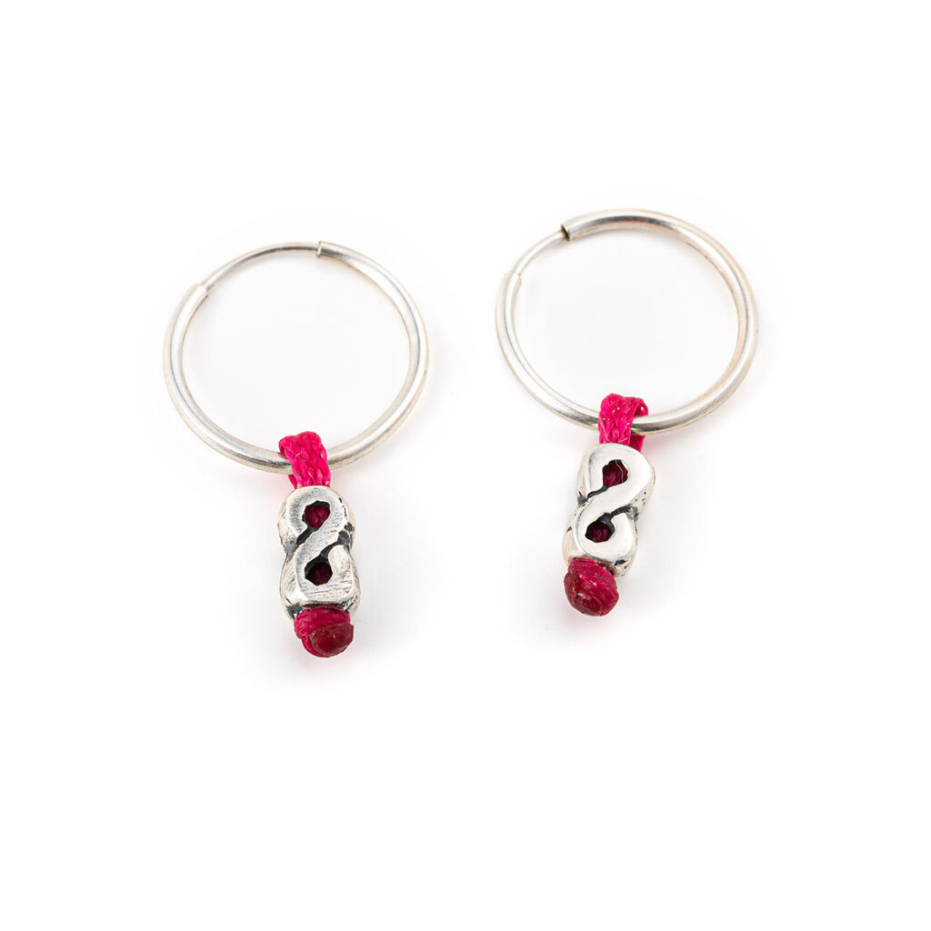 Infinity Earrings 935° Sterling Silver