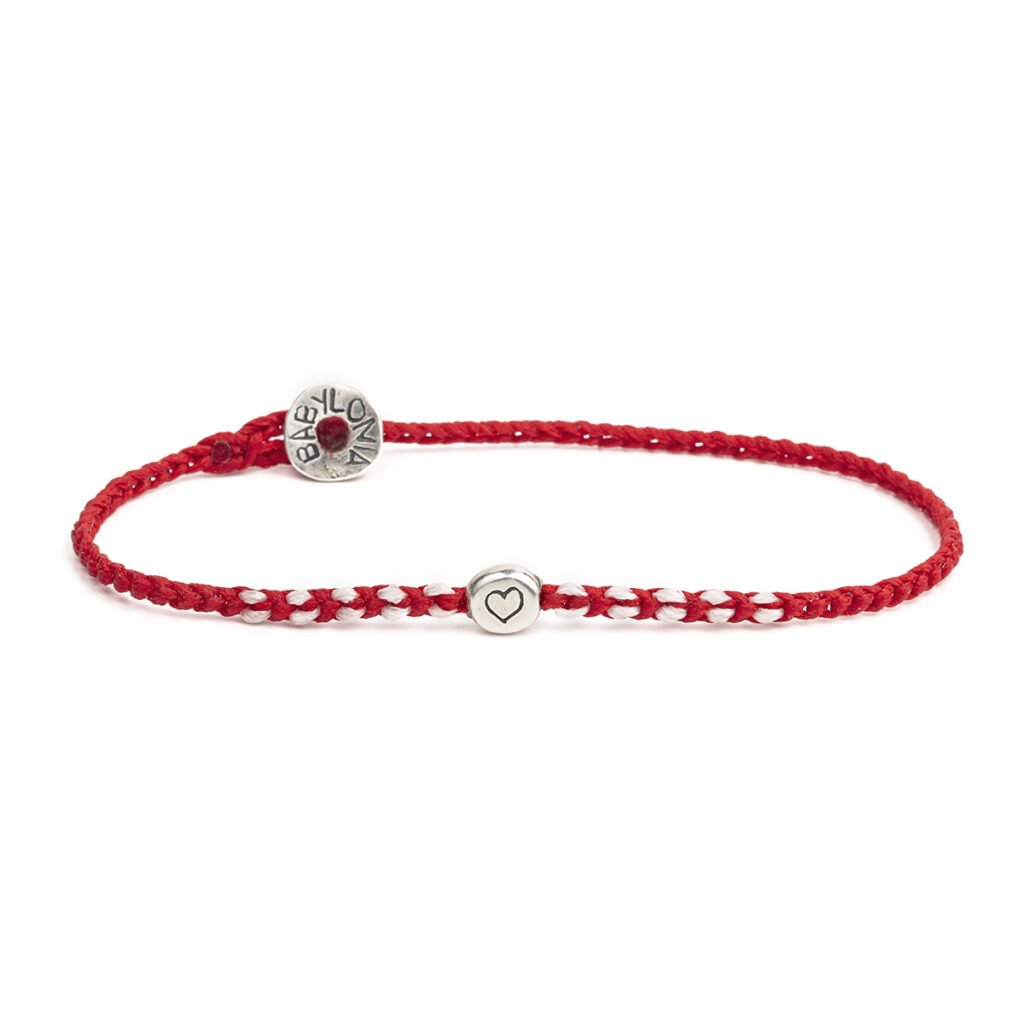 March Round Love Bracelet 935° Sterling Silver