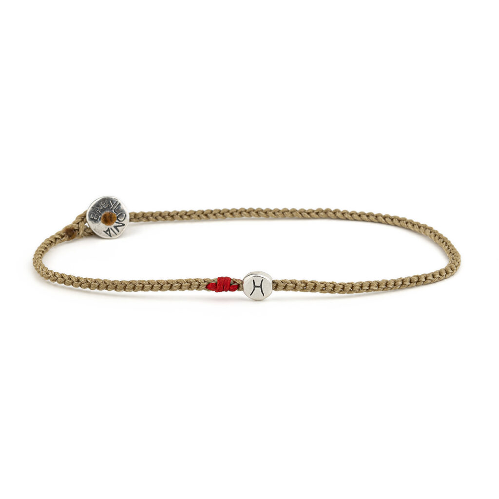 Circle Pisces Bracelet 935° Sterling Silver - 14 Colors