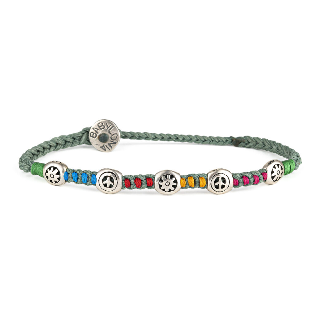 Peace in Suns Bracelet 935° Sterling Silver