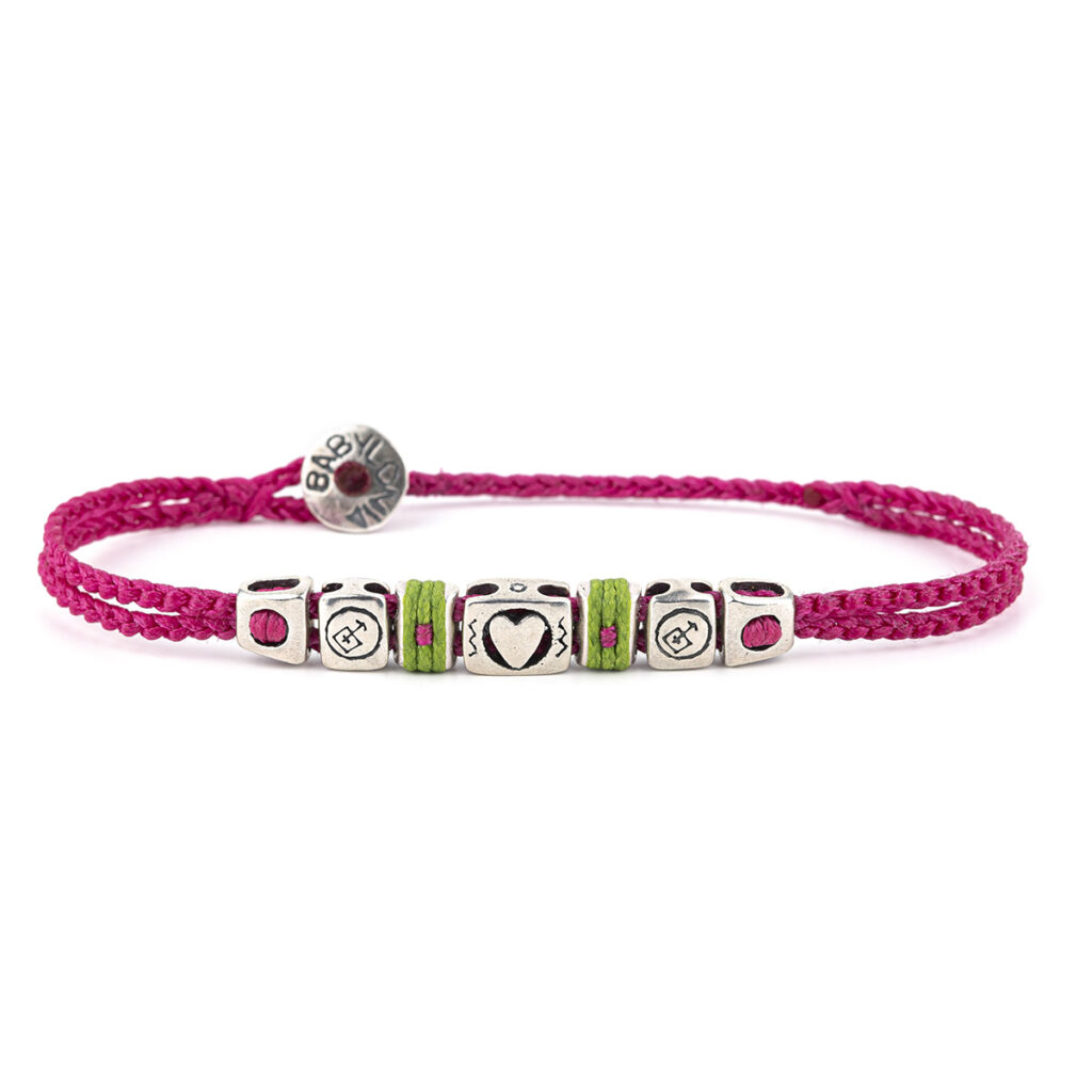 Love Cube Bracelet 935° Sterling Silver
