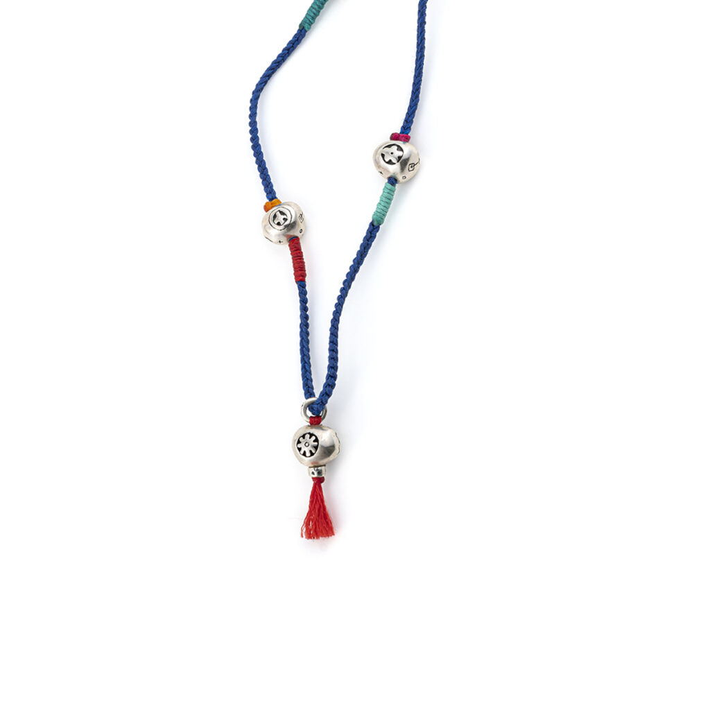 Fancy Hippie Necklace 935° Sterling Silver