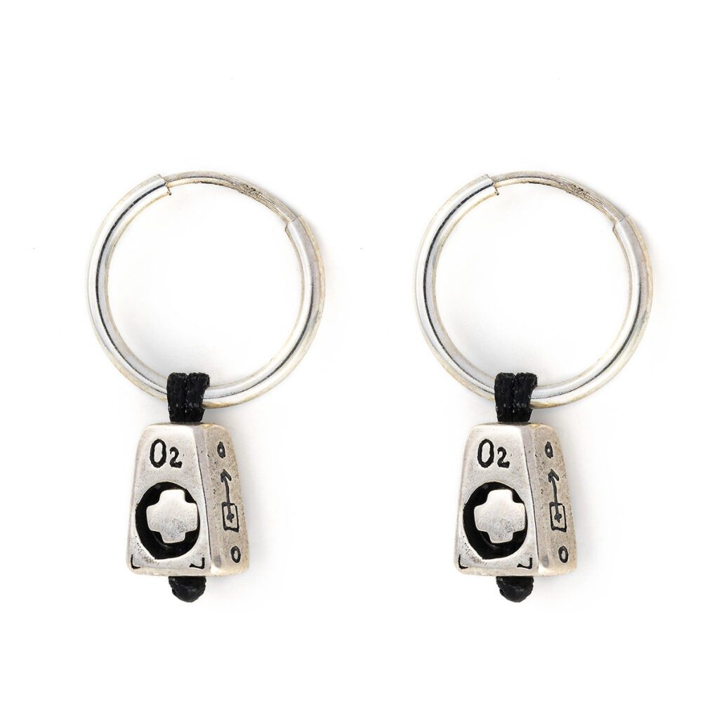 Boxed Faith Earrings 935° Sterling Silver