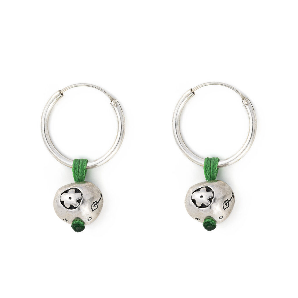 Hope Ball Earrings 935° Sterling Silver