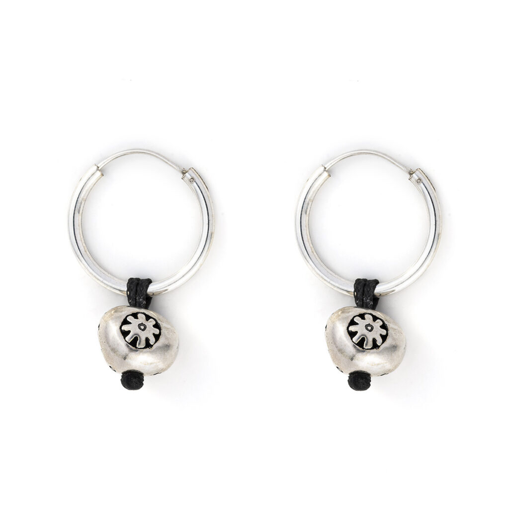 Sun Ball Earrings 935° Sterling Silver