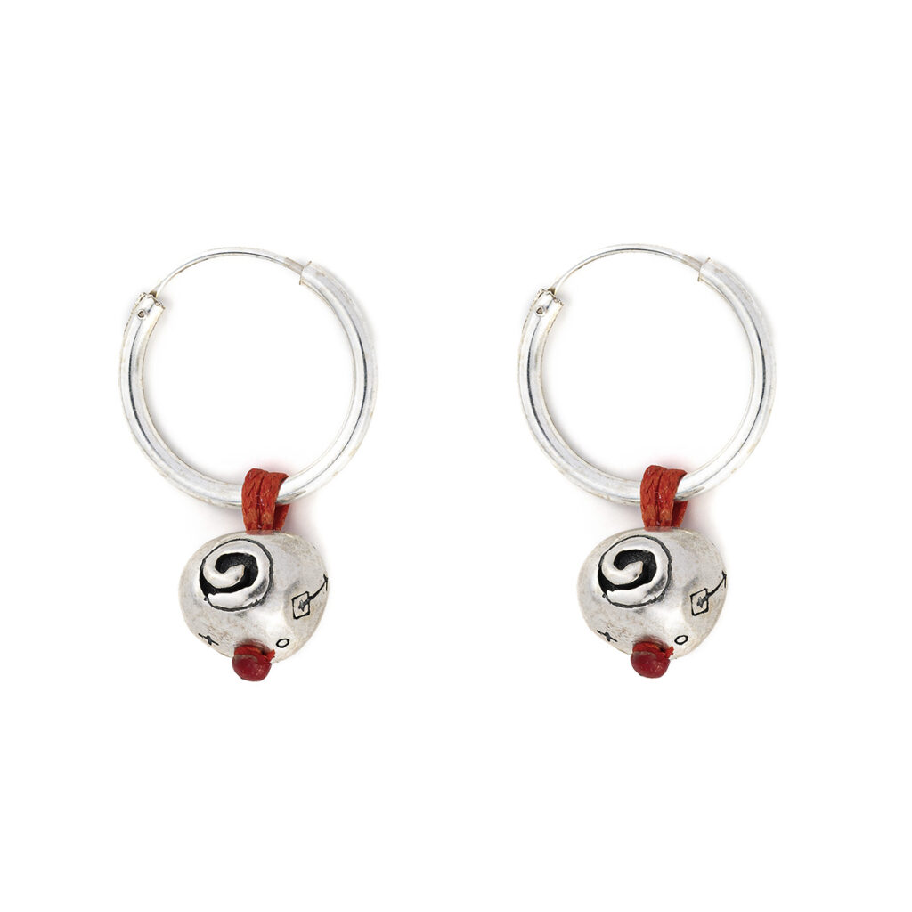 Soul Ball Earrings 935° Sterling Silver