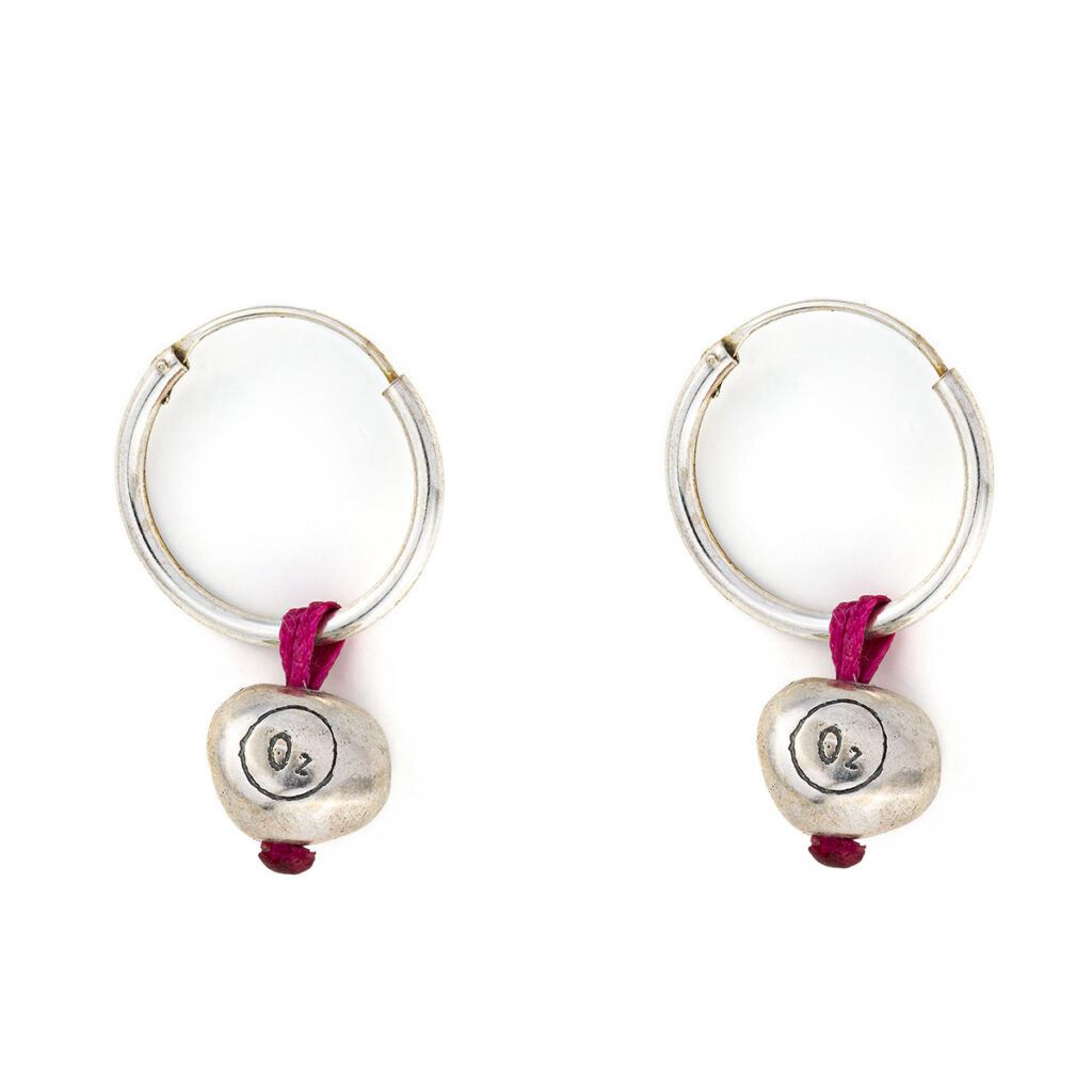 Oxygen Ball Earrings 935° Sterling Silver