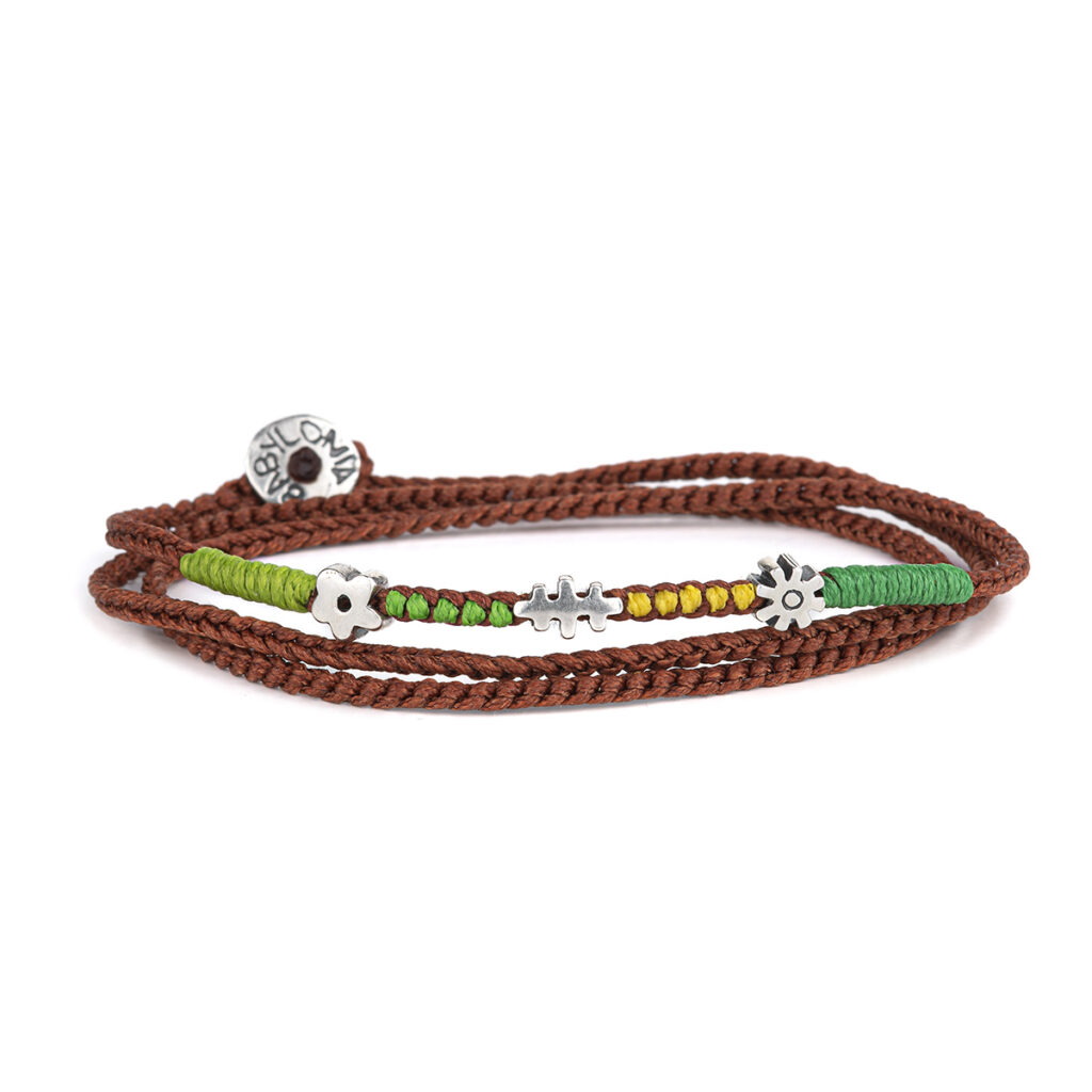 Around Communication Wrap Bracelet 935° Sterling Silver