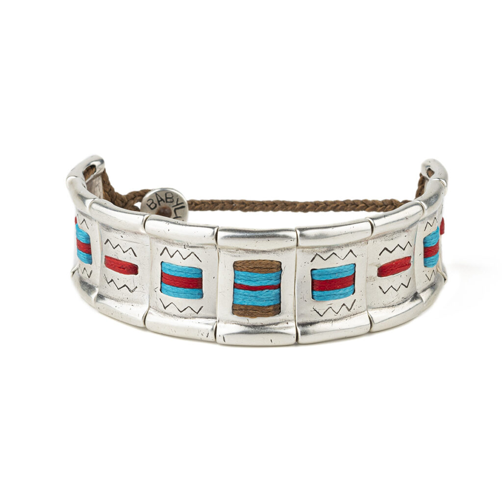 Shiny Plates Bracelet 935° Sterling Silver