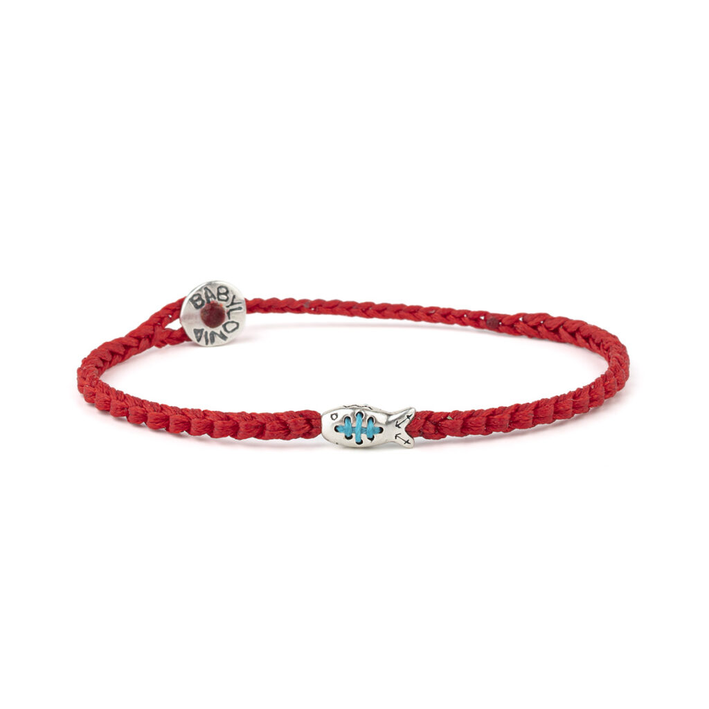Wrapped Fish Bracelet 935° Sterling Silver