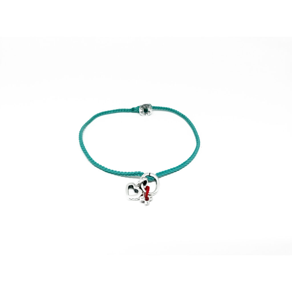 Walking Love Anklet 935° Sterling Silver